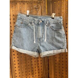 Levi's Denim Shorts Women's 25 Light Wash Drawstring 2017 Jean Shorts